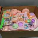 CUTE STONE 2-in-1 Baby Walker for Girls, Toddlers Learning Walker, Early Educational Push Walking Toys with Detachable Activity Center for Infants 12+ Months (Pink)