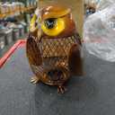 Owl Piggy Bank, Metal Owl Piggy Bank Money Saving Box Animal Money Bank with Bottom Cap Money Bank for Boys, Girls, Kids