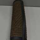 Smiry Front Door Mat Outside Entrance, Heavy Duty Sturdy Natural Rubber Doormat, Trap Dirt and Moisture, Easy Clean Low Profile Mats for Indoor Outdoor Entry, Irregular Triangle (29.5x17, Brown)