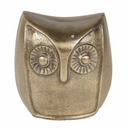 HD Designs Aluminum Owl - Gold, 6" 