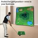 Golf Chipping Game Set  Portable Golf Practice Mat with 28 Balls, 2 Putters, Putting Mat & Carry Bag  Indoor Outdoor Backyard Golf Set for Kids, Dads & Family Fun