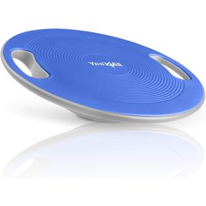 Yes4All Upgraded Wobble Balance Board, 16.34" TPE Non-slip, Stability Board for Home Gym, Standing Desk & Physical Therapy (E. Classic Blue)