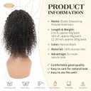 Curly Drawstring Ponytail, Curly Hairpiece, Drawstring Ponytail Extension | Human Hair Curly Drawstring Ponytail with 12 Inch Length for Women Suited to Protective Styles and Everyday Styling