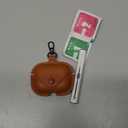 for Apple Airpod Pro 3 Case 2025, TNSNK Leather Case Cover with Keychain & Cleaner Kit for Airpods Pro 3rd Generation, Leather Wireless Charging Protective Headphone Case Cover (Brown)