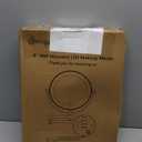 Benbilry 9" Large Wall Mounted Lighted Makeup Mirror, 1X/10X Magnifying 2-Sided AC Plug-in Powered Bathroom Mirror with 3 Color Lights, Touch Dimmable, Extended Arm 360 Rotation, Gold