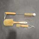 Bottle Brush Set - Ergonomic & Plastic Free Bamboo Bottle Brush, All in One Bottle And Straw Brush Cleaning Set, Sturdy Eco Friendly Water Bottle Cleaner Brush Set, Great Baby Bottle Cleaner Brush Set