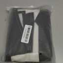 zokyer Black and White Kitchen Curtains Striped Boho Modern Trendy Simple Neutral Small Short 27.5" W x 39" L Window Treatment Tiers for Bedroom Living Room Bathroom 2 Panels Rod Pocket Drapes