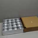 Christmas Ornaments - 16 Pcs Christmas Ball Ornaments Set, Assorted Shatterproof Christmas Glittering Ornaments for Christmas Tree, Christmas Tree Decoration for Xmas Holiday (Silver)