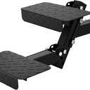 Hitch Step 2 Inch Receiver for SUV Truck RV, Heavy Duty 2 Step Dog Stairs with Adjustable Height, Foldable Dog Stairs & Dog Car Steps, Universal Trailer Hitch Step & Tow Hitch Step