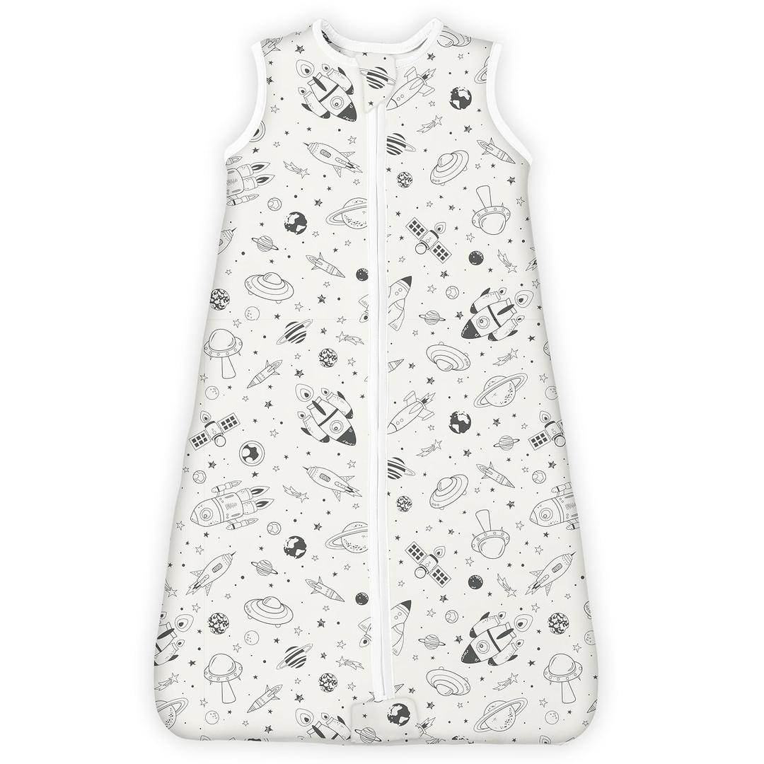 1.0 TOG Toddler Sleep Sack for 2T 3T 4T, Wearable Blanket Baby Sleeping Bag with 2-way Safe Zipper, Ultra Soft All Season Sleep Sack for 24-36-48 Months, 1 Pack (Space Odyssey)