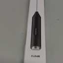 Bonsenkitchen Powerful Milk Frother for Coffee, Fast Handheld Drink Mixer with Stainless Steel Whisk, Battery Operated Hand Frother Stirrer Wand-Black