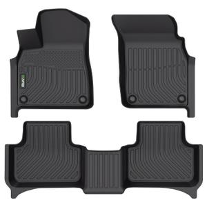 HAFIDI® Floor Mats Fit for Honda Civic 2006-2011 (Only Sedan Model/Not Fit Coupe) All Weather Protection TPE Car Floor Liners, Fits 1st & 2nd Row Full Set Custom Accessories, Black