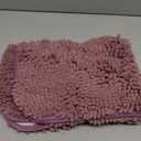 OLANLY Bathroom Rugs 24x16, Extra Soft Absorbent Chenille Bath Rugs, Rubber Backing Quick Dry, Machine Washable Bath Mats for Bathroom Floor, Tub and Shower, Home Decor Accessories, Deep Plum