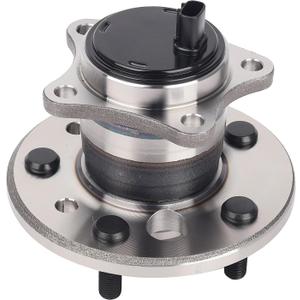 KUSATEC 512206 Rear Left Wheel Bearing and Hub Assembly Compatible with Lexus ES300 2002-2012, Toyota Avalon 2005-2012, Camry 2002-2011, Highlander 2001-2003, Solara 2004-2008, 5 Lug Bolts w/ABS
