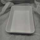 ONEMORE Ceramic Baking Dish, 9x13 Baking Pan Casserole Dish Large Rectangular Baking Dishes for Oven Deep Dish Lasagna Pan for Family Meals Ribbed White Bakeware for Roasting & Serving