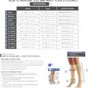 Truform 20-30 mmHg Compression Stockings for Men and Women, Knee High Length, Closed Toe, Charcoal, 2X-Large