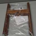 MUDEELA Plant Stand for Indoor Plants: Adjustable Width Fits 812 Inch Pots - Mid Century Modern Bamboo Plant Stand - 14.5 Inch Single Tier Small Floor Plant Holder, Dark Brown, 1 Pack (Without Pot)