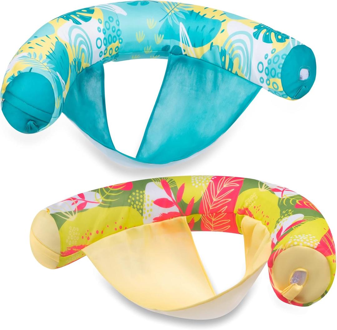 Sloosh Pool Floats Adult, 2 Pack Inflatable Noodle Chair with Sling Soft Fabric, Floating Pool Float Lounge for Summer Water Fun Sloosh Pool Floats Adult, 2 Pack Inflatable Noodle Chair with Sling Soft Fabric, Floating Pool Float Lounge for Summer Water Fun