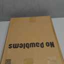 No Pawblems Free Standing Short Dog Gate, 16.5'' Tall Foldable Dog Fence for Indoor & Outdoor, Up to 36 Inch Extra Wide Puppy Gate for Stairs, Hallways, Doorways, Deck, Yard (Black, 3 Panels)