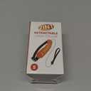 NAMSAN Retractable Dog Leash Collar for Small to Medium Dogs, Dog Collar with Retractable Leash Built-in, All-in-One, Adjustable, Orange, Size Small