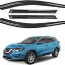 Window Visors Shade Sun Rain Guards FIT 20142020 Nissan Rogue 4PCS Tape-On Side Window Deflectors Smoked Acrylic Replace OE# 94827