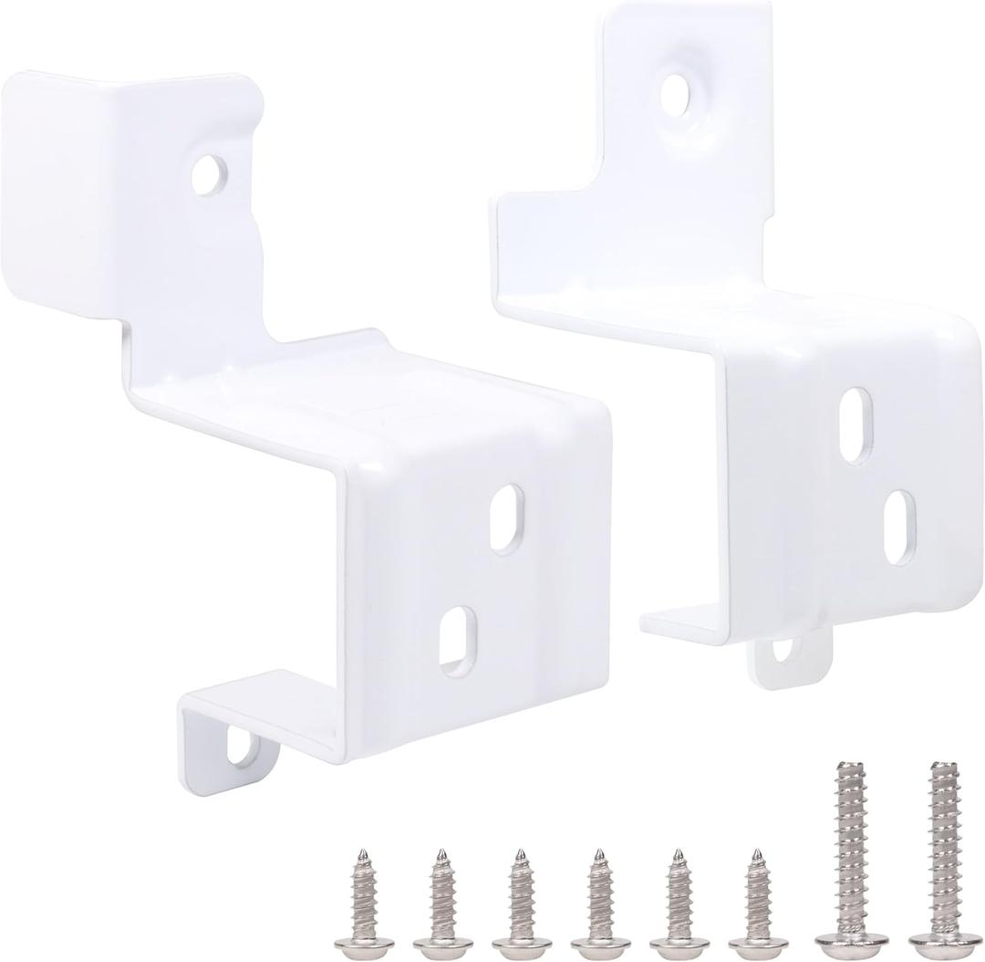 24" Stack Bracket Kit for GE GFA24KITL 24 Inch Front Load Washers and Dryers Laundry Bracket 24in Width Frontload Stacking Kit (White)