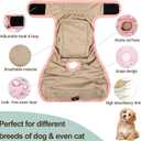 Female Dog Diapers 5Pcs - Premium Reusable Diapers for Doggie in Heat - Highly Absorbent Dog Diapers Female for Pet Incontinence with Adjustable Snaps, Flowers S