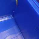 Plastic Containers for Organizing and Storage Bins for Closet, Kitchen, Office, Garage or Pantry Organization, Stackable Bins, Extra Large (14.8" x 16.5" x 7"), 4-Pack, Blue