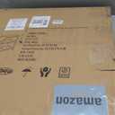 End Table 3 Tiers 2pcs White Marble Wood Nightstand with Storage Ladder Shelf,Industrial Sofa Side Table for Small Space, Modern Trapezoid Plant Stand in Living Room Bedroom,Gold Metal Frame