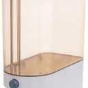 Gagee 22 Lbs Rice Dispenser, Large Grain Container Storage with Lid Measuring Cylinder Moisture Proof Household Cereal Dispenser Bucket for Kitchen Soybean Corn,Clear