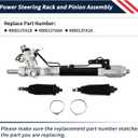 Power Steering Rack & Pinion Assembly Compatible with Nissan Altima