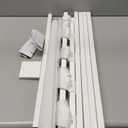 SONGMICS Luggage Rack, Folding Suitcase Stand with Storage Shelf, for Guest Room, Hotel, Bedroom, Heavy-Duty, Holds up to 131 lb, Classic White URLR007W01