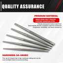 C&T 16-Piece Punch and Chisel Set With Storage Pouch, Including Taper, Cold Chisels, Pin, Center, Chrome Vanadium Steel