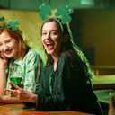 St. Patrick's Day Headband Shamrock Hairband Green Clover Hair Hoop Hair Accessories Saint Patrick's Day Headpieces for Irish Festive Parade Party Supplies