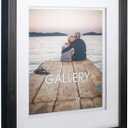 Malden International Designs Black 8x10/11x14 Bevel Matted Photo Frame