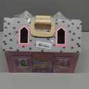 Melissa & Doug Fold & Go Wooden Dollhouse with 2 Dolls and 11 Pieces of Furniture - Portable Mini Doll House with Accessories and Toy Figures, Ages 3+