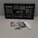 YZ LED Portable Football Scoreboard, Rechargeable Wireless Digital Scoreboard with Remote, Electronic Scoreboard Football Score Keeper for Outdoor/Football Training/American Football Games/Rugby Ball