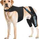Dog Knee Brace for Torn ACL Hind Leg, Dog Leg Braces for Back Leg with 4 Metal Stabilizers Strong Joint Support to Reduce Pain from Luxating Patella, Ligament Injury, Hip Dysplasia, XXL