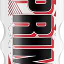 PRIME 32 oz Red & Black Graphic Squeeze Sports Water Bottle, BPA Free, Dishwasher Safe, Easy-Grip Ergonomic Leakproof Design, Fast Hydration for Gym, Cycling, Running