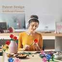 Roses Building Sets for Kids, Toy Flower Bouquet Gift for Girl Friend Birthday Christmas and Valentine's Day