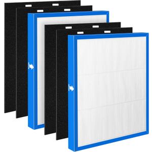 AF-20 True HEPA Filter Compatible with HoMedics Air Purifier AF-20 AP-25 AR-20 Filter, fits Number AF-20FL AP-25CRF AF-25, with 2 HEPA Filter + 4 Carbon Pre-filter