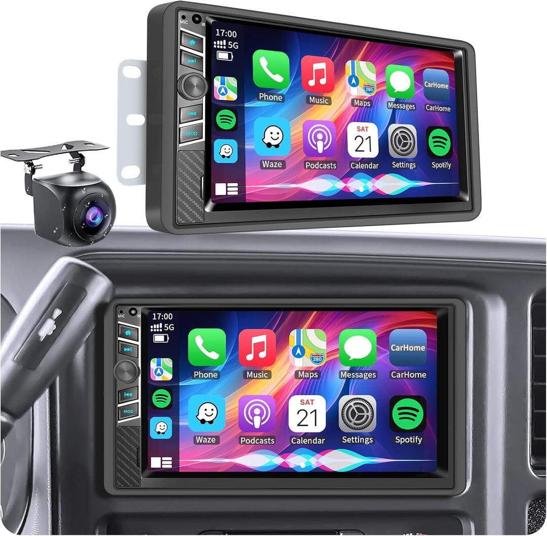 4G+64G Android 15 Car Radio for 2003 2004 2005 2006 Chevrolet Chevy Silverado Impala Tahoe GMC Sierra Yukon, 7" IPS Touch Screen Car Stereo Wireless CarPlay/Android Auto/Mirror Link, Backup Camera/SWC