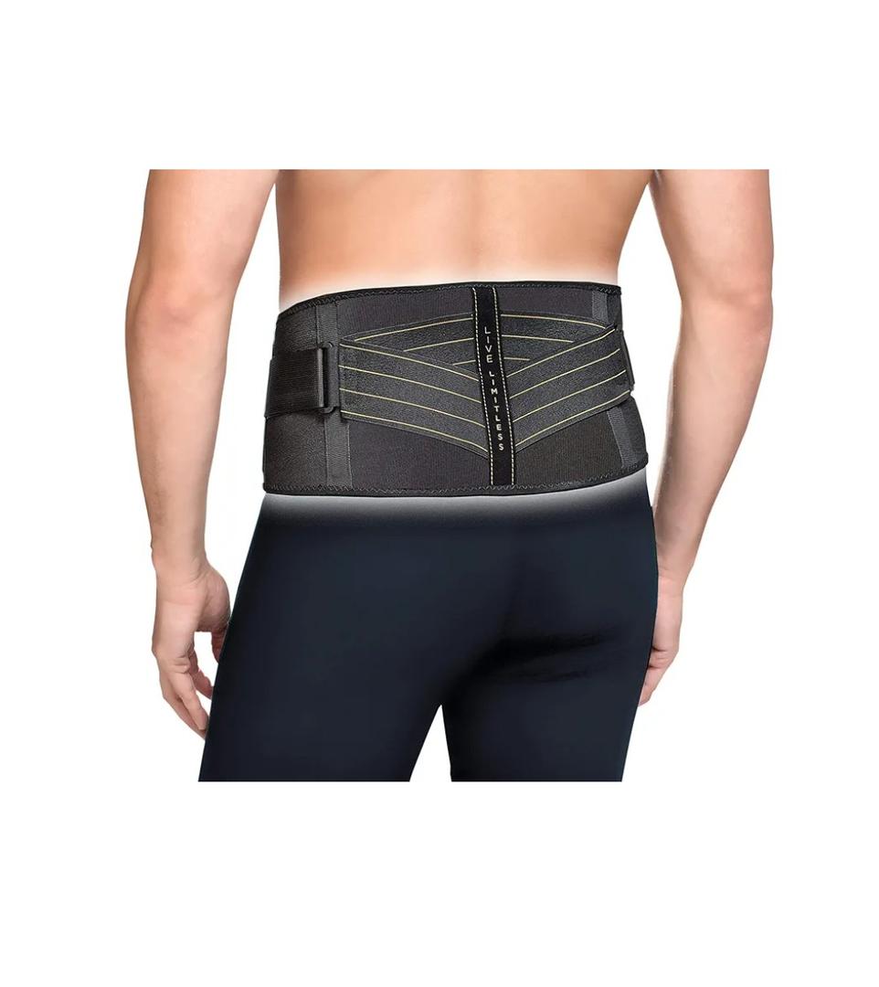 Copper Fit Pro Back Support, Black with Copper Trim, Large/X-Large, Unisex Waist Size 39”-50” (CFBACK)