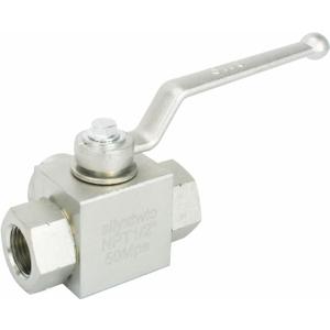 Hydraulic Ball Valve, 3 Way 7250 PSI High Pressure Ball Valve, NPT 1/2'' Heavy Duty Shut Off Valve