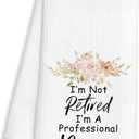 3 x Nonna Gifts Kitchen Towels, Gifts for Grandmother, I'm Not Retired I'm a Professional Nonna Decorative Dish Hand Tea Towels for Bathroom Kitchen, 16x24 Inch