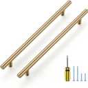 Ravinte 20 Pack Kitchen Cabinet Handles Champagne Bronze 8-13/16 Inch Hole Center Stainless Steel Pulls for Dresser Drawer Cupboard Handles with Screwdriver, 11-3/10 Inch Length