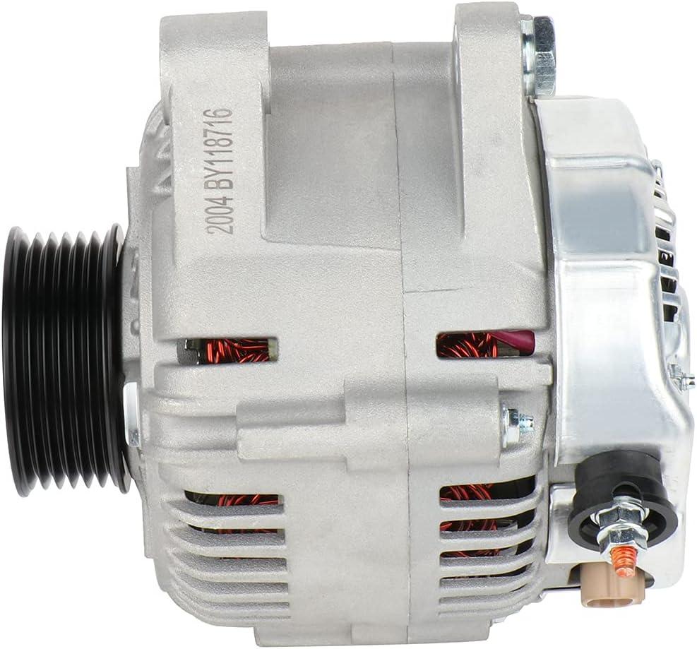 SCITOO Alternator Replacement for Toyota for Avalon 1998-2004, for Toyota for Sienna 1998-2003 13706 13806 12V 100Amp CW S6 Pulley Class AND0370 AND0181 101211-7520 101211-7670 101211-7750