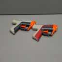 NERF Pro Gelfire Dual Wield Pack, 2 Blasters, No-Prime Firing, 5000 Gelfire Rounds, 2X 100 Round Integrated Hoppers, 2 Eyewear, Ages 14 & Up
