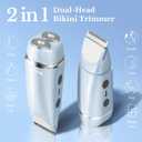 2 in 1 Electric Razors for Women Electric Shaver (Blue)