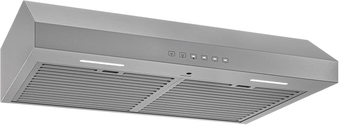 Broan-NuTone Glacier 36-Inch 490 MAX Blower CFM 1.0 Sones Stainless Range Hood